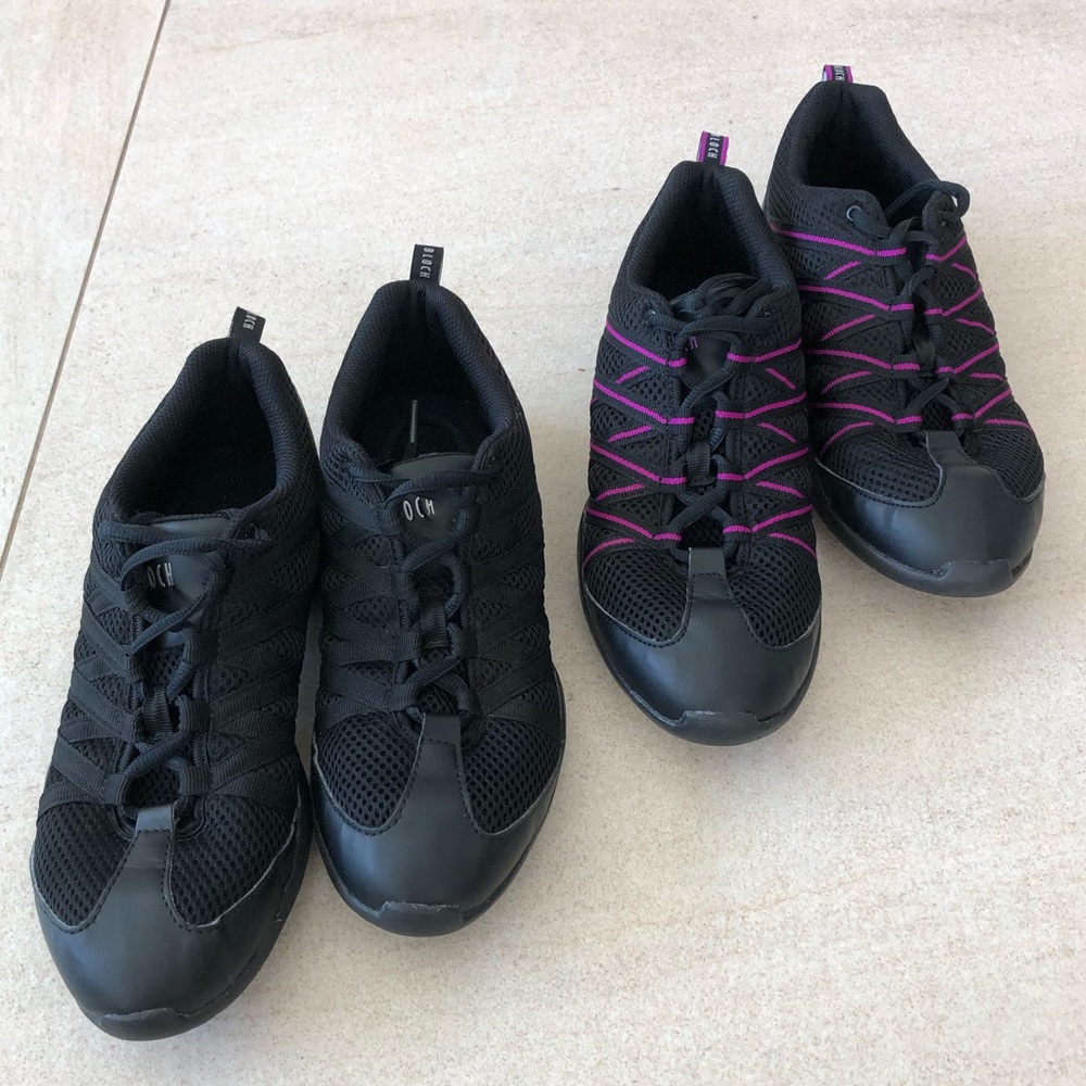 Bloch “crisscross” dance sneaker bundle, size10